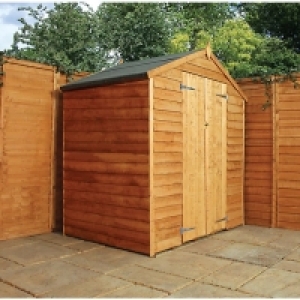 Mercia 4 x 6ft Double Door Windowless Timber Overlap Apex Sh £420.00