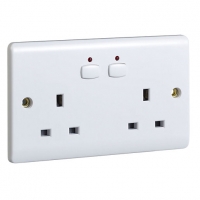 Wickes  Energenie Mihome Radio Controlled Smart Double Socket - Whit