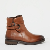 Debenhams Good For The Sole Tan Leather Geigh Ankle Boots
