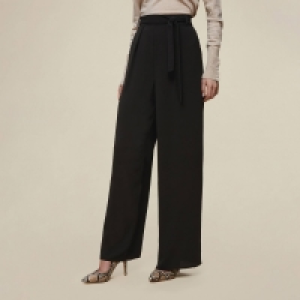 Dorothy Perkins Black Tie Waist Palazzo Trousers
