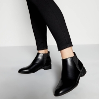 Debenhams Principles Black Faux Leather Ravi Chelsea Boots