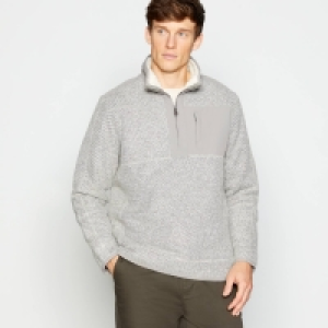 Mantaray Natural Honeycomb Knit Fleece Jumper