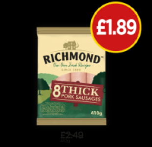 Richmond Thick Sausages £1.89