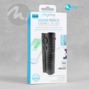 MYME - Power on the Go! - Backup Battery & Torch - Waterproo £3.99