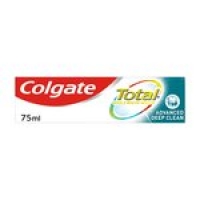 Ocado  Colgate Total Advanced Deep Clean Toothpaste 75ml