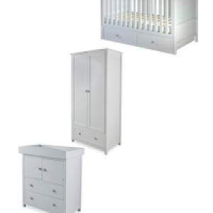 Mamia Grey Nursery Furniture Bundle £349.97