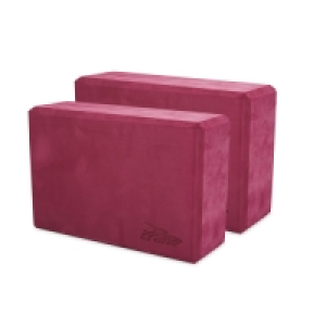 Crane Maroon Yoga Block 2 Pack