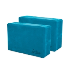 Crane Blue Yoga Block 2 Pack