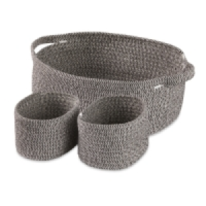 Kirkton House Rope Basket 3 Pack