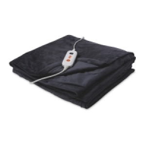 Easy Home Dark Grey Heated Throw