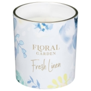 Floral Garden Scented Candle - Fresh Linen