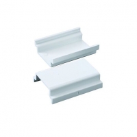 Wickes  Wickes Mini Trunking Coupler - White 38 x 16mm Pack of 2