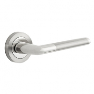 Designer Levers Edwin Lever On Rose Door Handle - Dual Tone