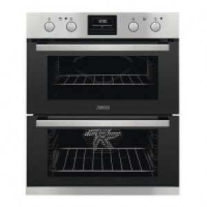 Zanussi Built Under Double Stainless Steel Electric Oven ZOF £589.00