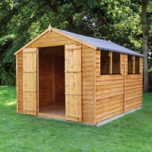 Mercia 10 x 8ft Double Door Timber Overlap Apex Shed £610.00