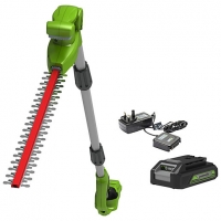 Wickes  24V 51cm 20inch Long Reach Cordless Hedge Trimmer with 2Ah B