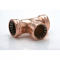 Wickes  Wickes Copper Pushfit Equal Tee - 15mm