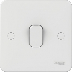 Lisse 1 Gang 1 Way Light Switch - White £0.96