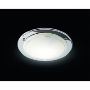 Geneva Flush Ceiling Light Chrome