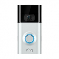 Wickes  Ring Video Doorbell 2 1080p HD video in Satin Nickel/Venetia