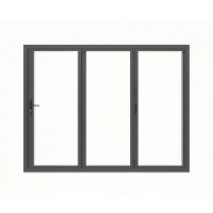JCI Aluminium Bi-fold Door Set Grey Left Opening 2090 x 2090 £3,000.00