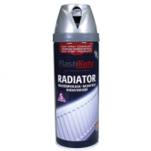 Plastikote Twist & Spray Radiator Paint - Satin Chrome 400ml £8.00