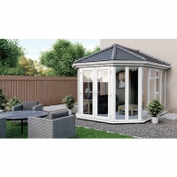 Wickes  Euramax Victorian V5 Solid Roof Full Glass Conservatory - 12