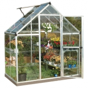 Palram 6 x 4ft Harmony Aluminium Apex Greenhouse with Clear