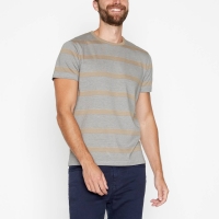 Debenhams J By Jasper Conran Grey Westend Stripe Cotton T-Shirt