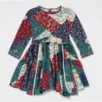 Debenhams Mantaray Girls Multicoloured Patchwork Print Dress