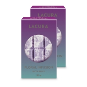 Lacura Floral Bath Brick 2 Pack
