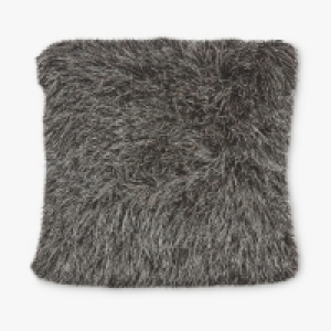 Shaggy Sparkle Cushion Charcoal