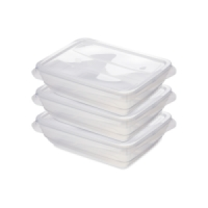 Clear 1000ML Fresh & Freeze Box 3 Pk