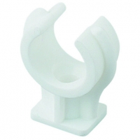 Wickes  Wickes White Plastic Pipe Clips - 15mm Pack of 100
