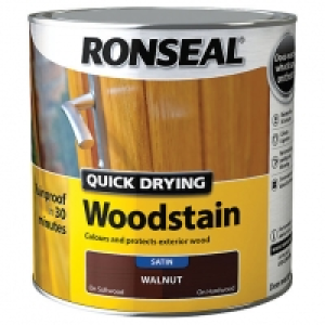 Ronseal Quick Drying Woodstain - Satin Walnut 2.5L £32.00
