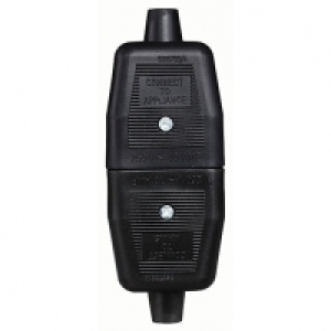 Masterplug 3 Pin Non-Reversible Connector - Black 10A &pound;4.00