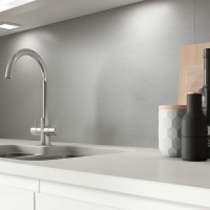 AluSplash Splashback Brushed Silver 900 x 800mm - Brushed £159.00