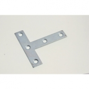 Wickes Zinc Plated Tee Plate 75mm Pack 4 &pound;1.69