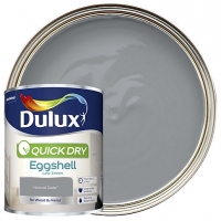 Wickes  Dulux Quick Dry Eggshell Natural Slate Paint 750ml
