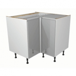 Wickes Madison Grey Gloss Handleless Corner Base Unit - 925m £185.00