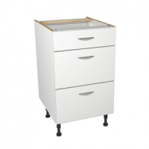 Wickes Dakota White Matt Slab Drawer Unit - 500mm £85.00