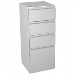 Wickes Hertford Grey Gloss Multi-drawer Floorstanding Storag