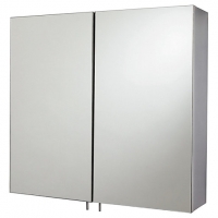 Wickes  Wickes Stainless Steel Double Bathroom Cabinet 60 x 55mm