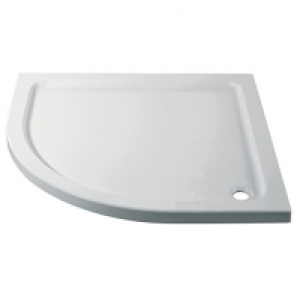 Wickes White Cast Stone Quadrant Shower Tray - 800 X 800mm £73.00