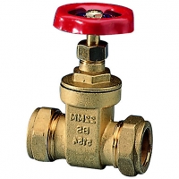 Wickes  Wickes Brass Fullway Compression Gate Valve - 22mm
