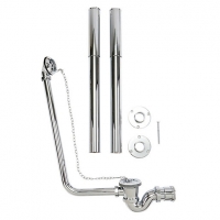 Wickes  Wickes Roll Top Bath Accessories Package - Chrome