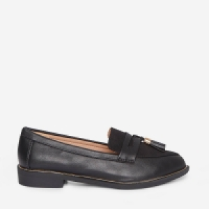 Dorothy Perkins Wide Fit Black Landmark Loafers