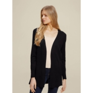 Dorothy Perkins Black Longline Pearl Cuff Cardigan with Sustainable Viscose