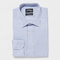 Debenhams The Collection Blue Striped Non Iron Long Sleeve Classic Fit Shirt