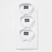 Debenhams The Collection 3 Pack White Easy Iron Long Sleeve Slim Fit Shirts